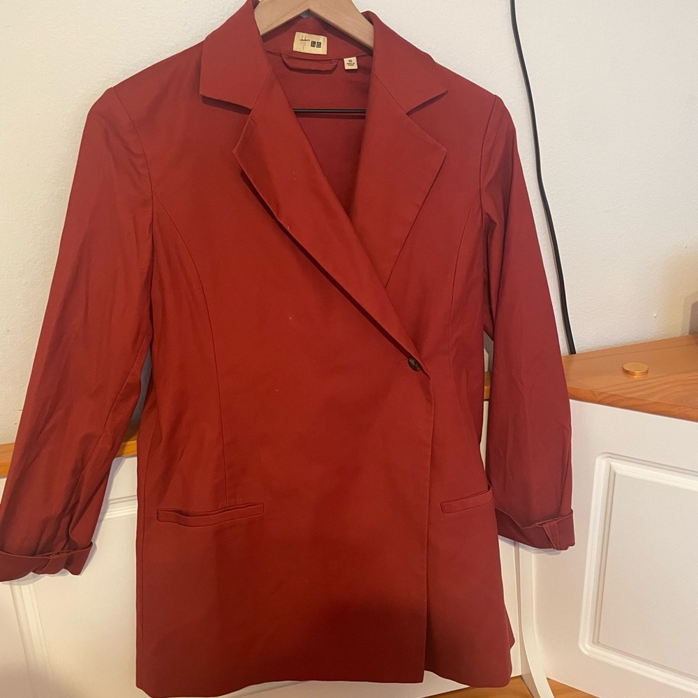 Uniqlo long line blazer trench